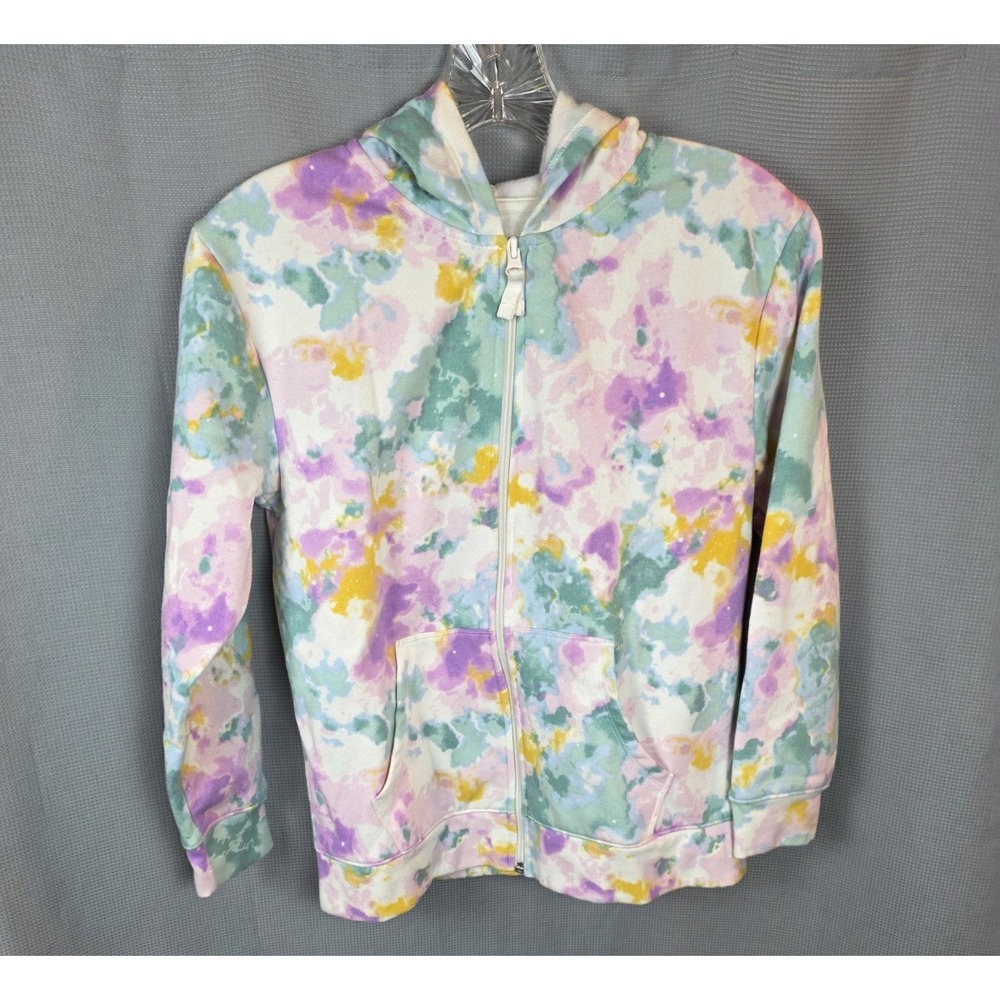Cat & Jack Girl's Tie Dye Full Zip Hoodie Size XL (14)‎